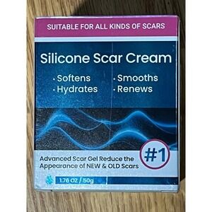 Silicone Scar Cream 3% Dimethicone Advanced Gel for New & Old Scars 1.76oz 50g